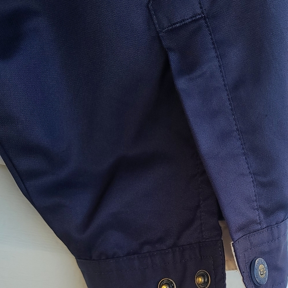 Men's Cutter & Buck 'Pebble Beach' Large Navy-Blue Lined CB Weathertech Zip Jack - Picture 8 of 11